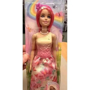 NEW - BARBIE FAIRYTALE ROYAL PINK TOP New 2024 Gold & Pink Hair